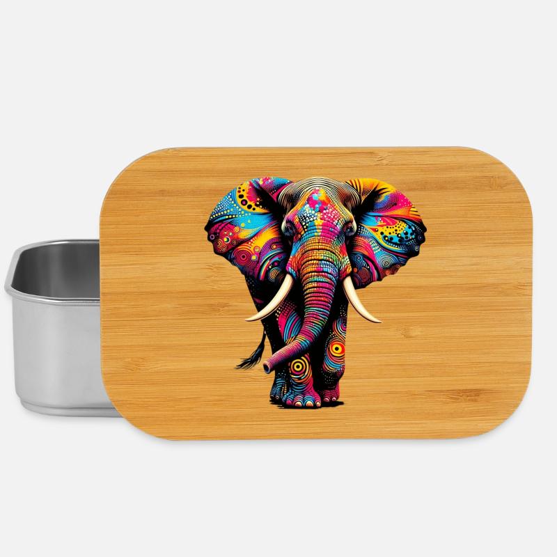 Elefant - Lunch Box - Silber