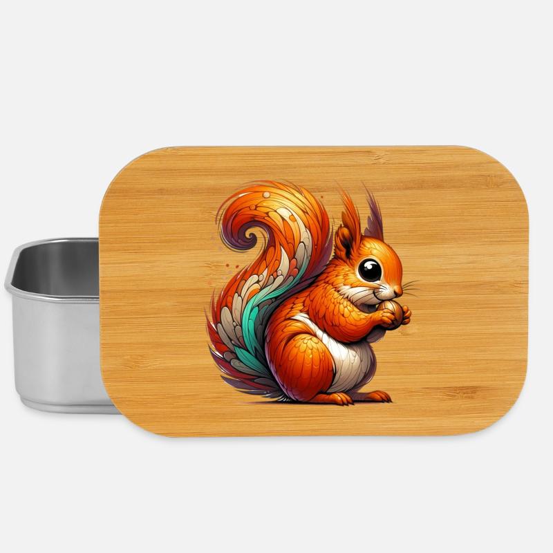 Eichhörnchen - Lunch Box - Silber
