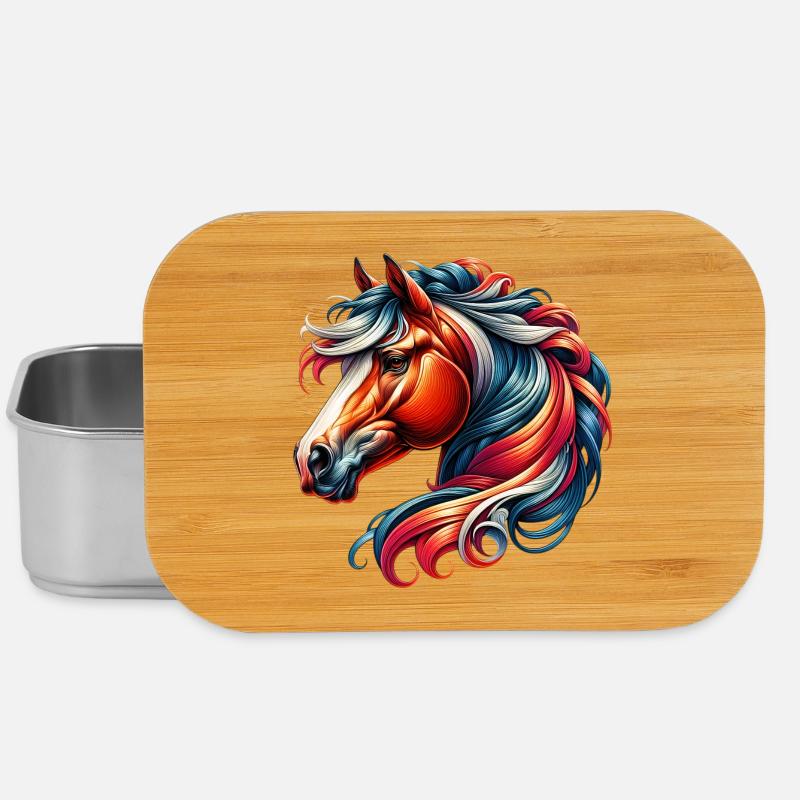 Pferd - Lunch Box - Silber