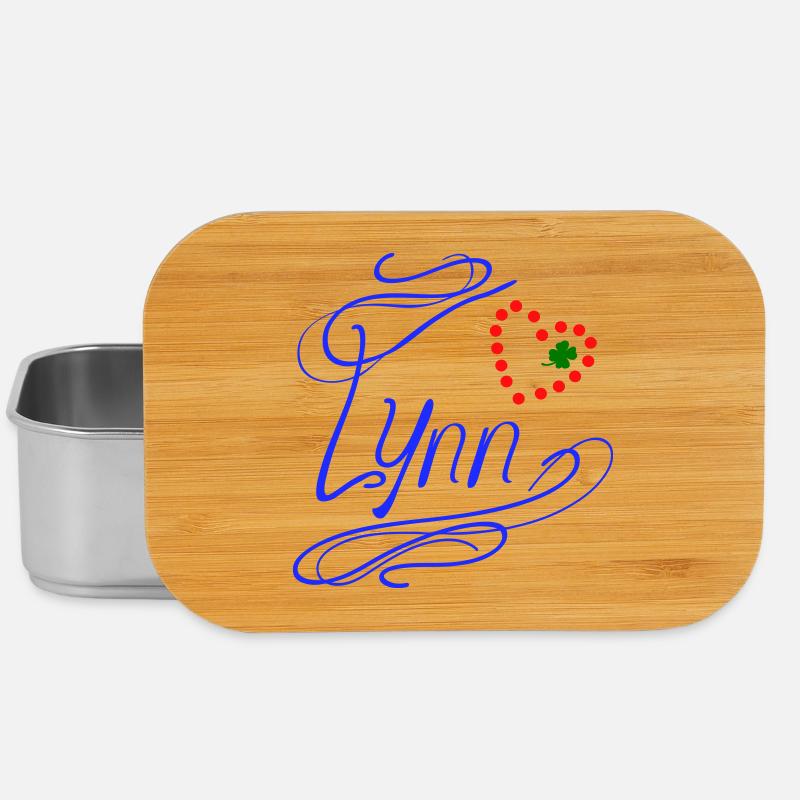 Lynn mit Herz und Kleeblatt - Lunch Box - Silber
