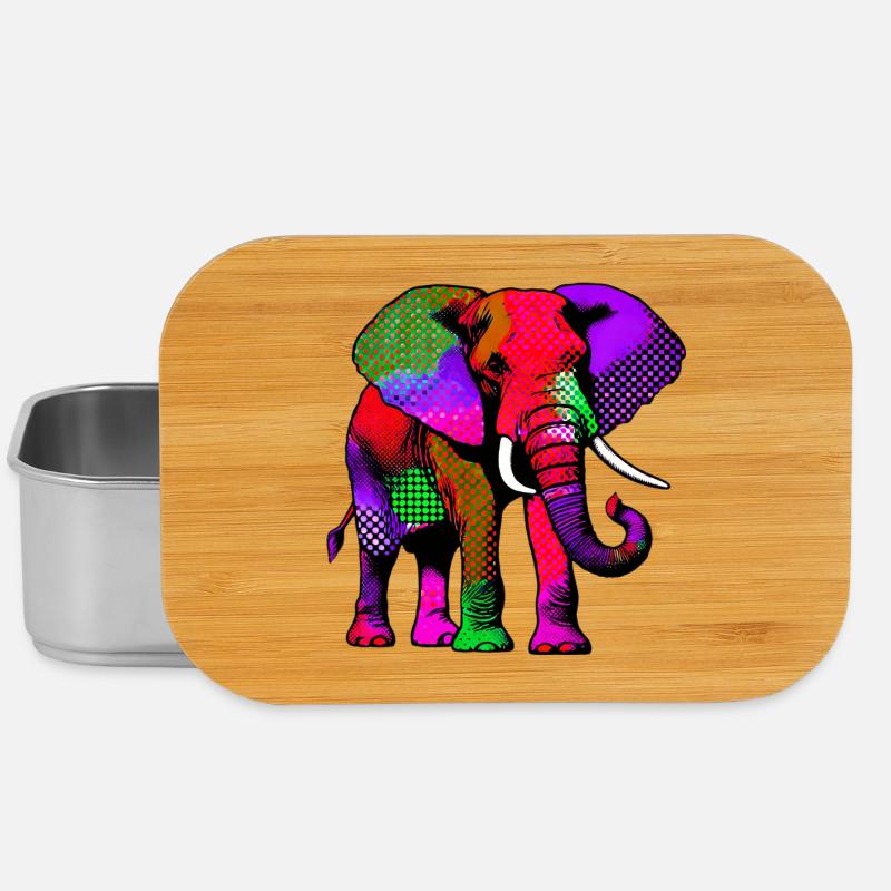 Elefant - Lunch Box - Silber