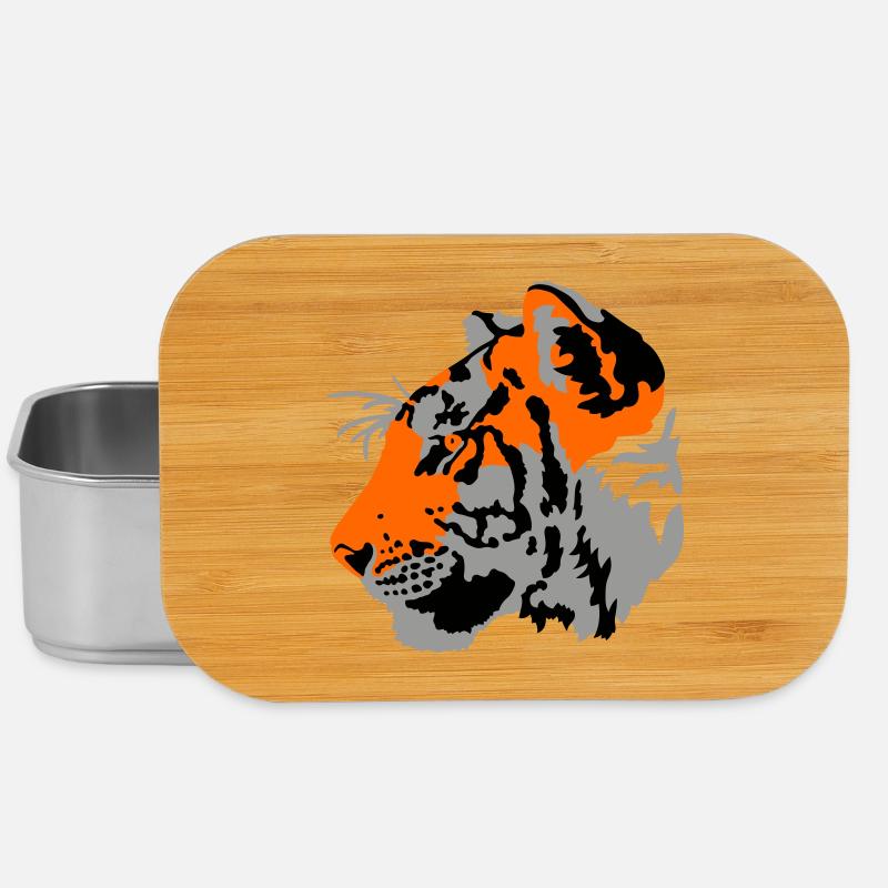 Tigre - Boîte à goûter - argent