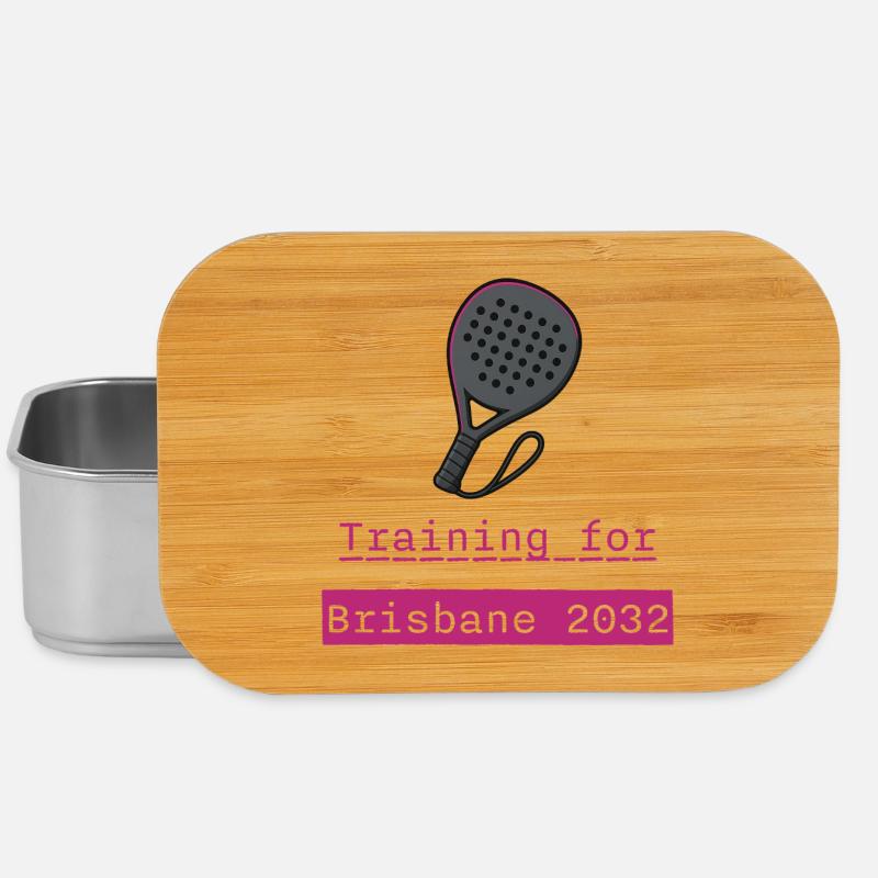 Padel Training Brisbane 2032 - Lunch Box - silver