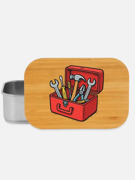Werkzeugkiste Handwerkerfreude - Lunch Box - Silber