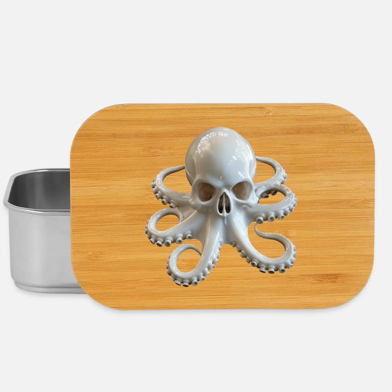 Skull Octopus Fusion - Boîte à goûter - argent
