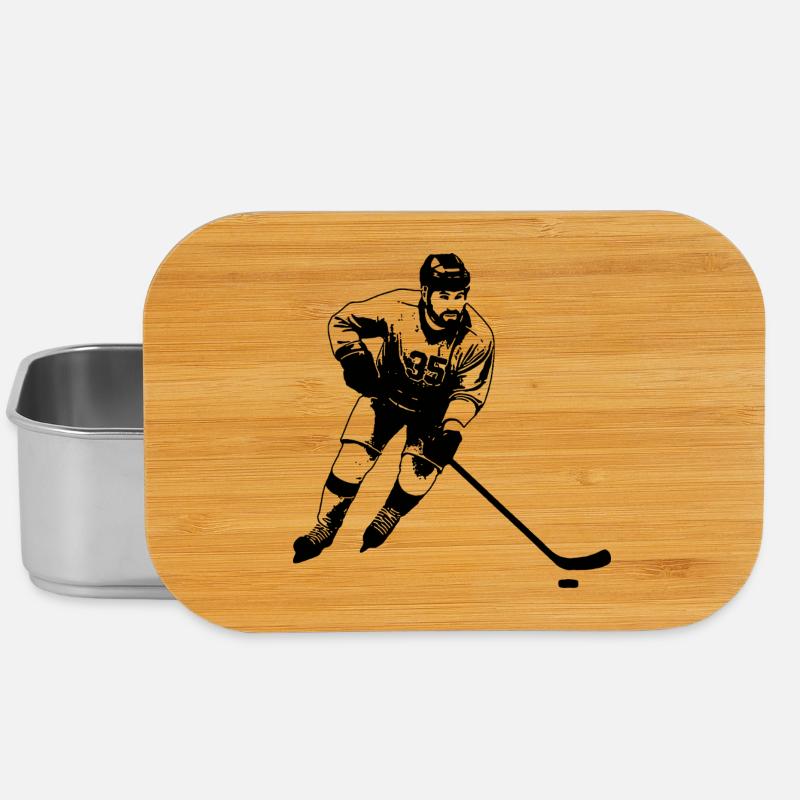 Hockey sur glace - Boîte à goûter - argent