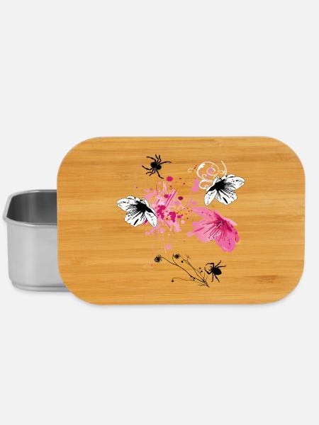  Blüten Fantasie - Lunch Box - Silber