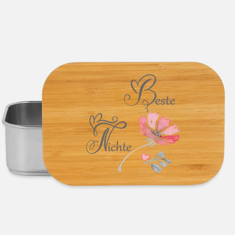 Beste Nichte - Lunch Box - Silber