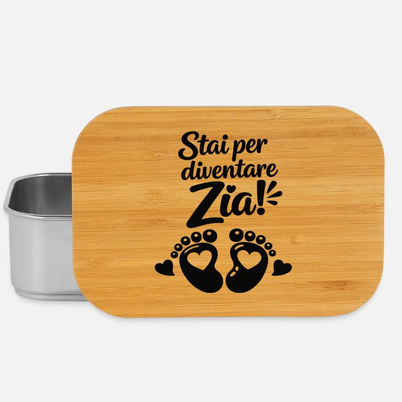 Stai per devenir Zia ! - Boîte à goûter - argent