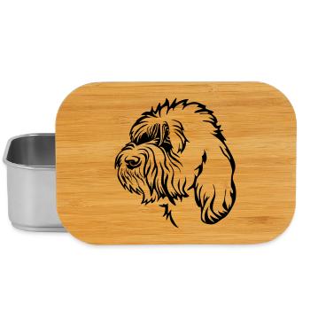 Petit Basset Griffon Vendéen tête - Boîte à goûter - argent - Devant