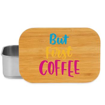 Aber erster Kaffee - Lunch Box - Silber - Vorne