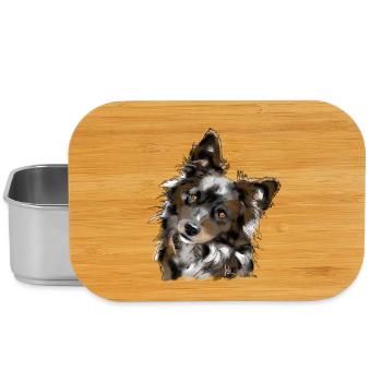 Australian Shepherd - Lunch Box - silver - Front