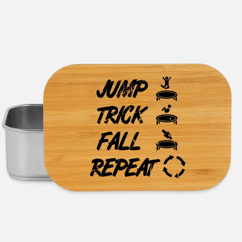 Jump Trick Fall Repeat - Lunch Box - Silber