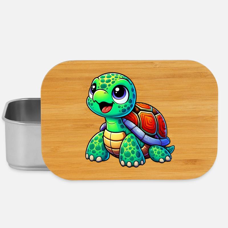 Schildkröte - Lunch Box - Silber