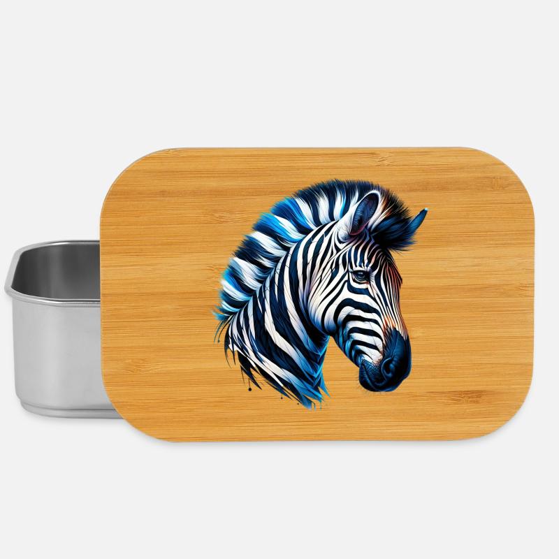 Zebra - Lunch Box - Silber