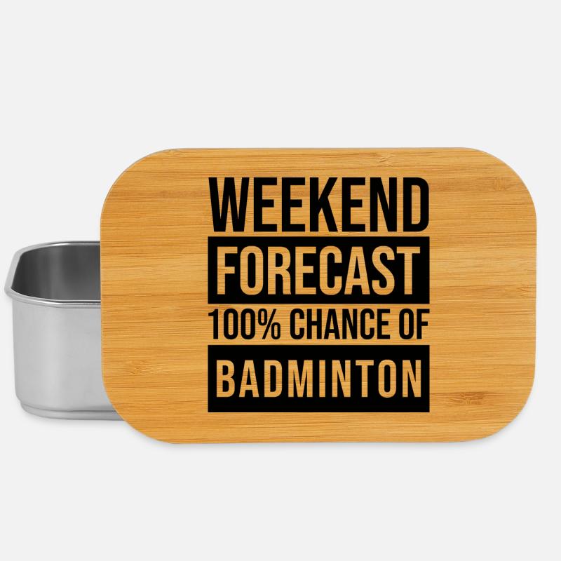 badminton - Boîte à goûter - argent