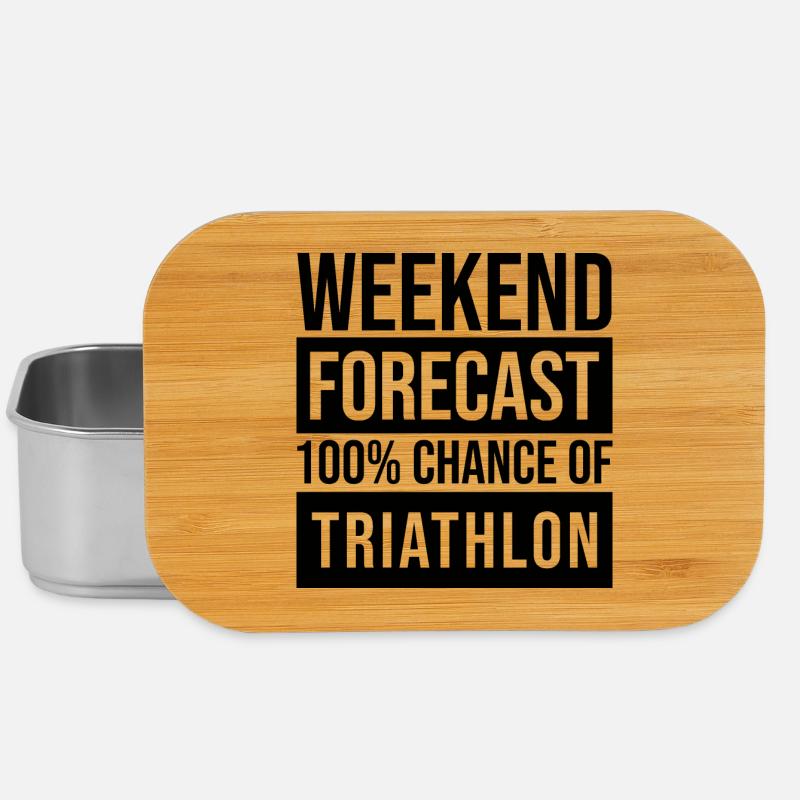 Triathlon - Lunch Box - Silber