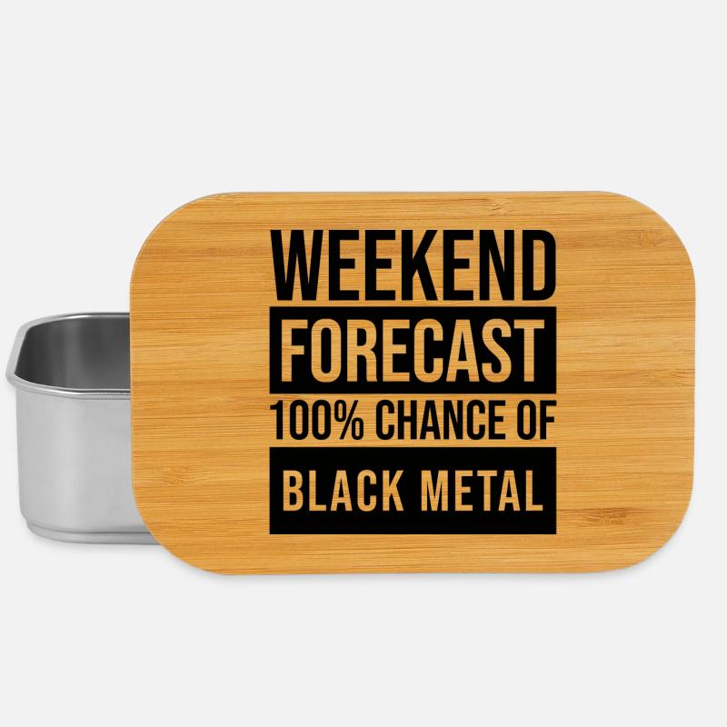 Black Metal - Lunch Box - Silber