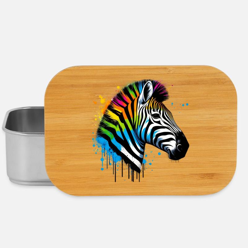 Zebra - Lunch Box - Silber