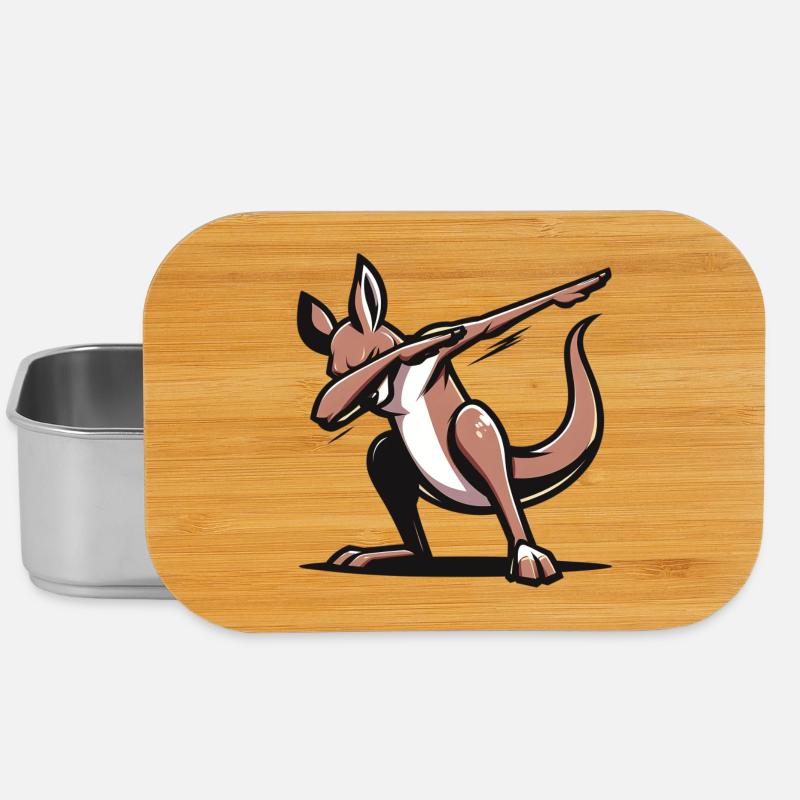 Dabbing Kangaru - Lunch Box - Silber