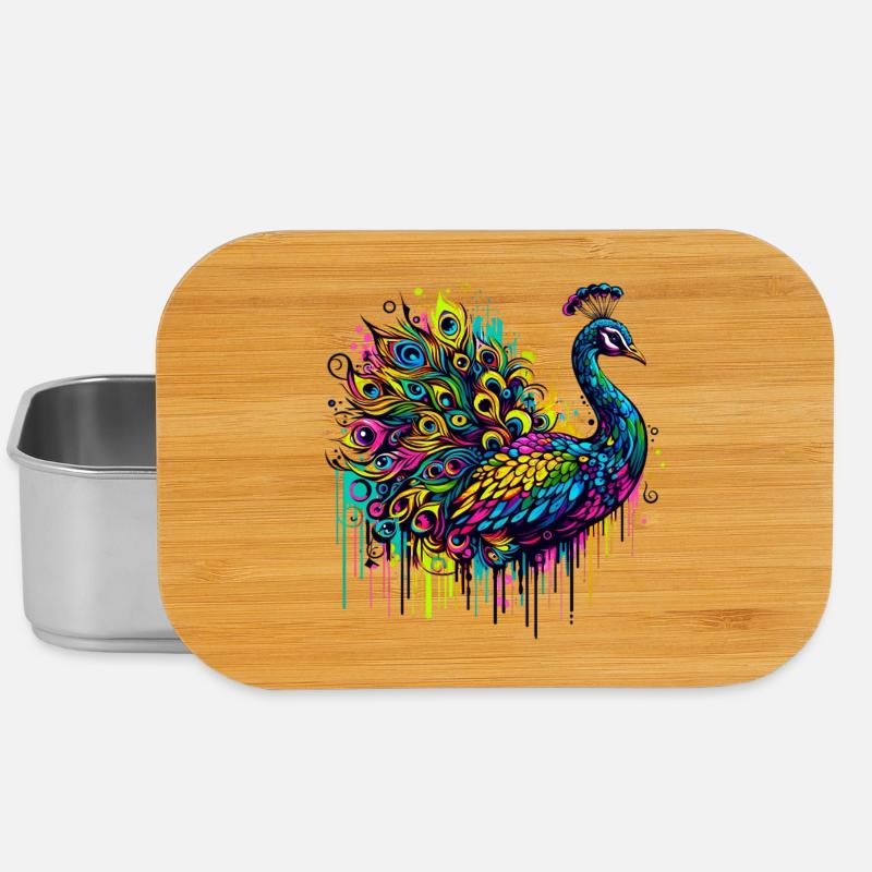 Pfau - Lunch Box - Silber