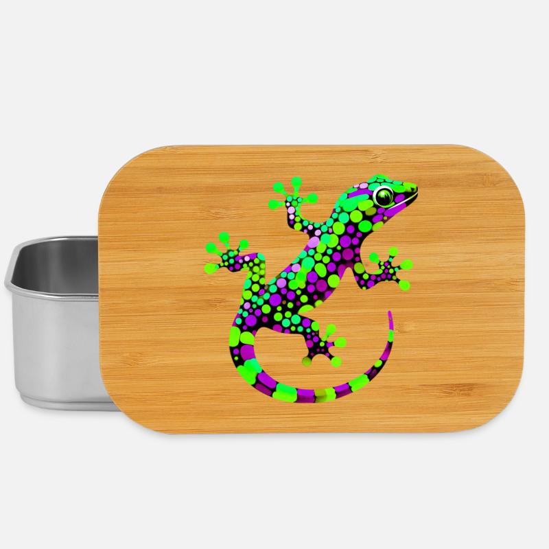 Gecko - Lunch Box - Silber