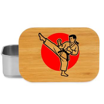 Karate Mae-Geri - Lunch Box - silver - Front