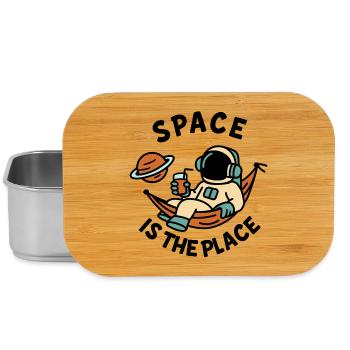 Explorer de l’espace astronaute design relaxant - Boîte à goûter - argent - Devant