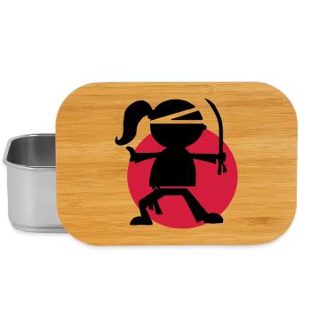 Urban Ninja Girl - Lunch Box - silver - Front