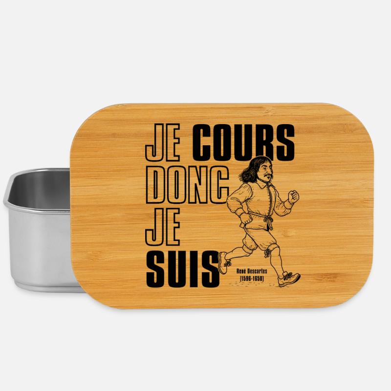 I run therefore I am - Lunch Box - silver