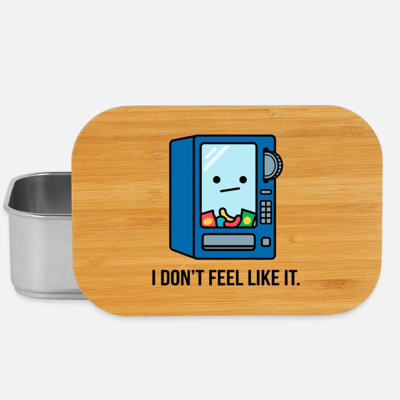 Lazy Vending Machine - I Don't Feel Like It - Lunch Box - silver