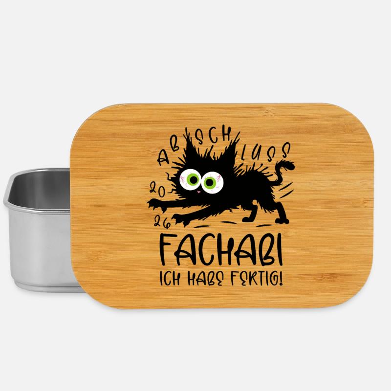 Fachabi 2026 I'm done! Cat - Lunch Box - silver