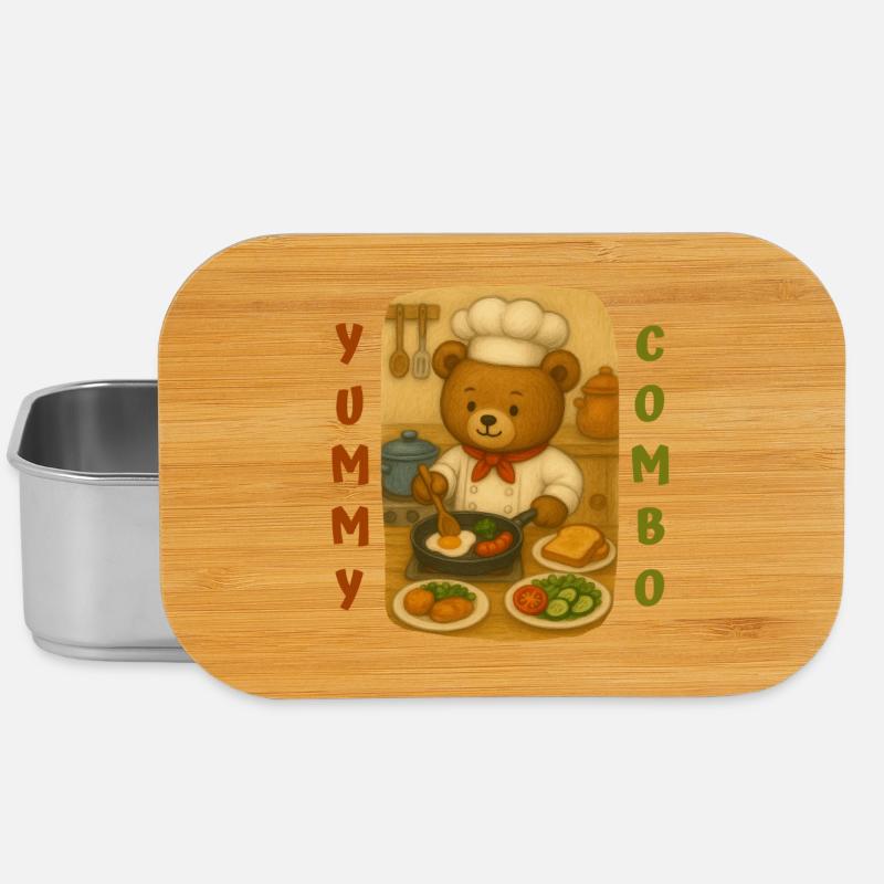 Bear Cook - Lunch Box - Silber