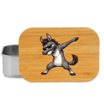Dabbing Esel - Lunch Box - Silber - Vorne