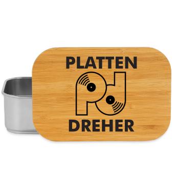 Plate turner logo with lettering - Lunch Box - silver - Front