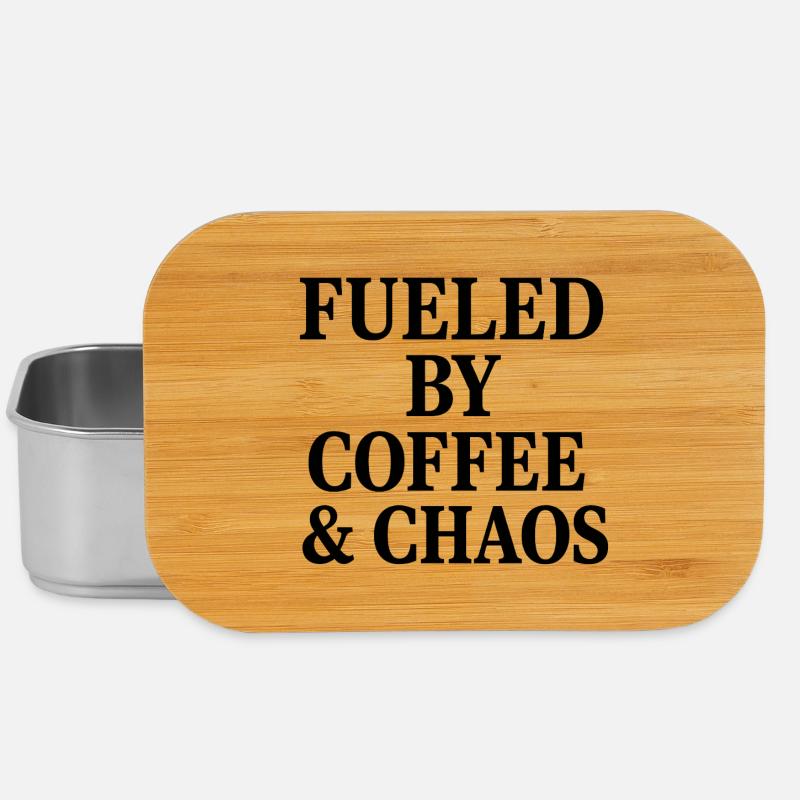 ALIMENTÉ PAR LE CAFÉ ET LE CHAOS - Boîte à goûter - argent