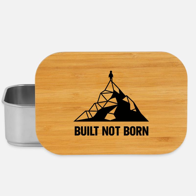 Built Not Born Peak - Lunch Box - Silber