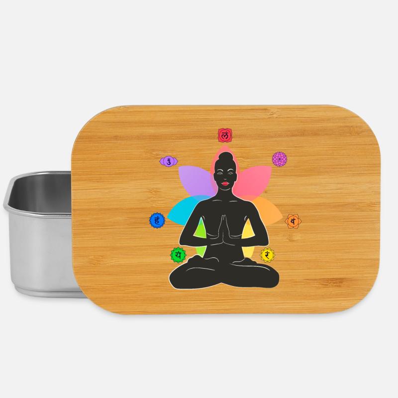 7 Chakras - Lunch Box - silver