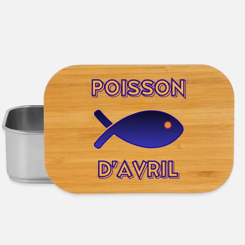 POISSON D'AVRIL - Boîte à goûter - argent
