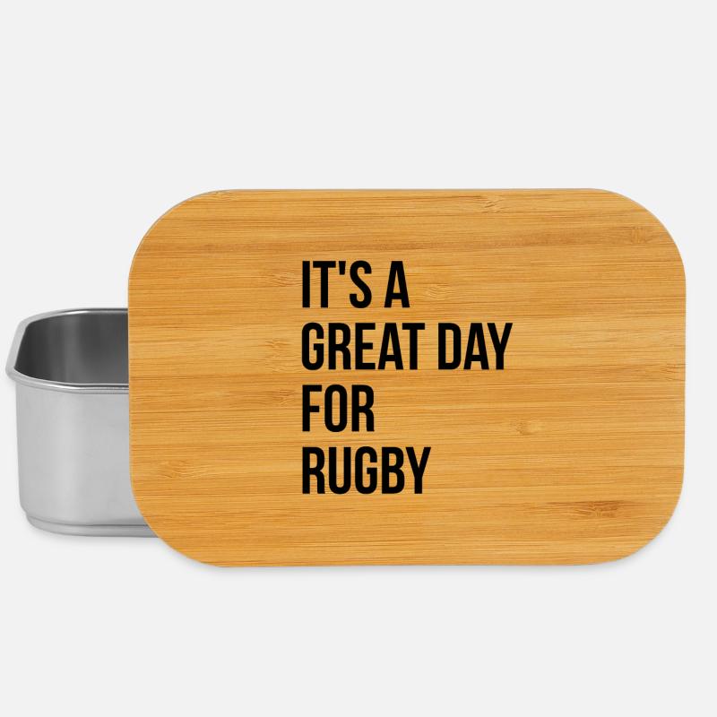 Rugby - Lunch Box - Silber