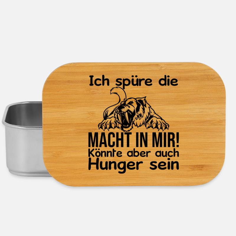 I feel power inside me or is it hunger - Lunch Box - silver