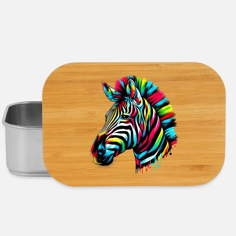 Zebra - Lunch Box - Silber