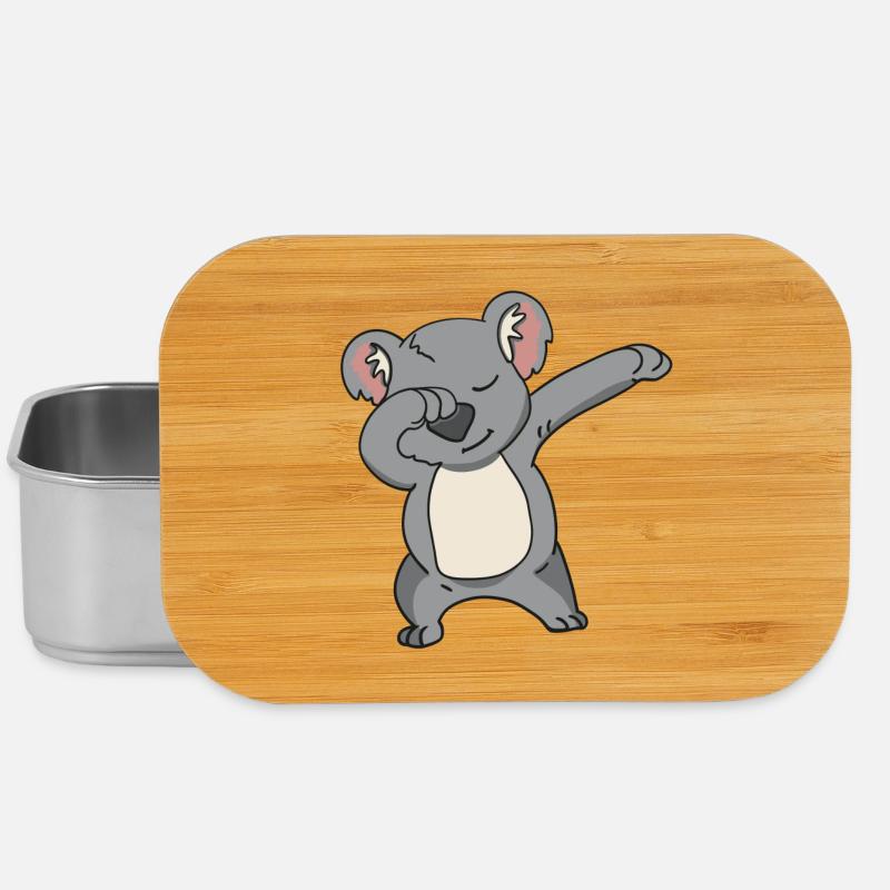 Dabbing Koala - Lunch Box - silver
