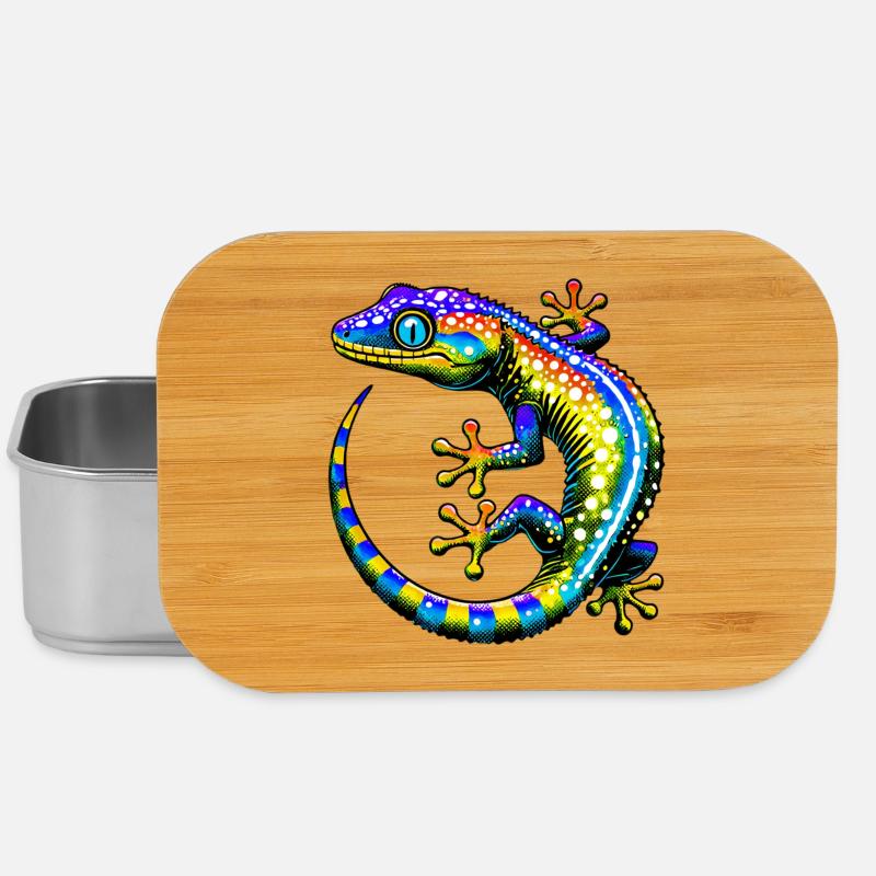 Gecko - Lunch Box - Silber