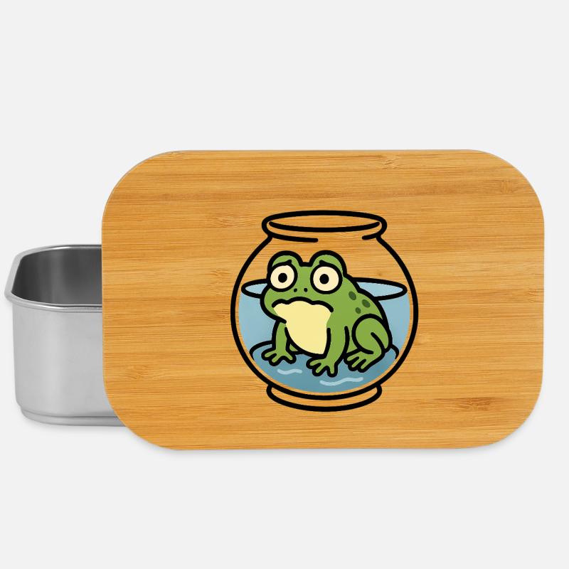 Grenouille dans un bol - Boîte à goûter - argent