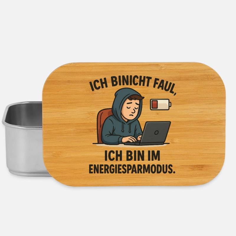 Ich bin nicht faul - Lunch Box - Silber