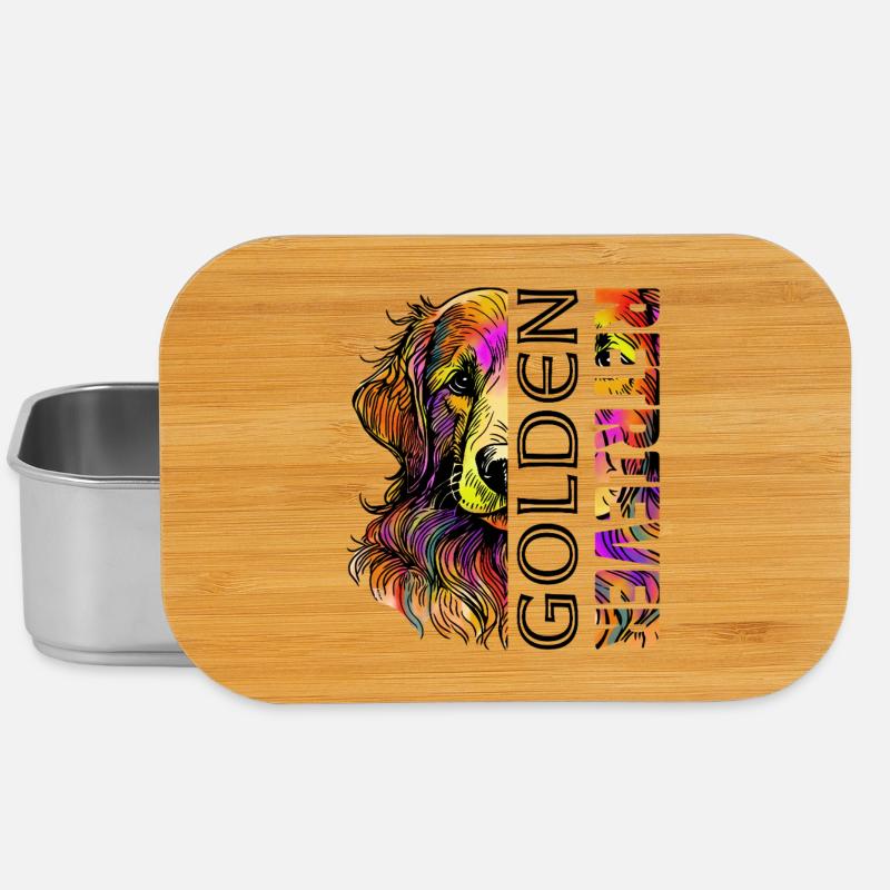 Golden retriever - Boîte à goûter - argent