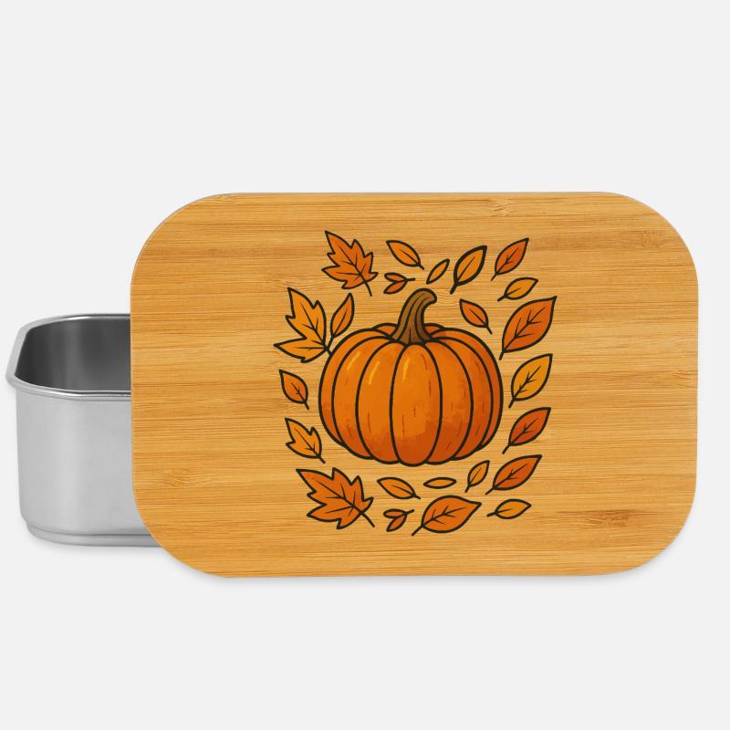 Couronne de citrouille d’automne - Boîte à goûter - argent
