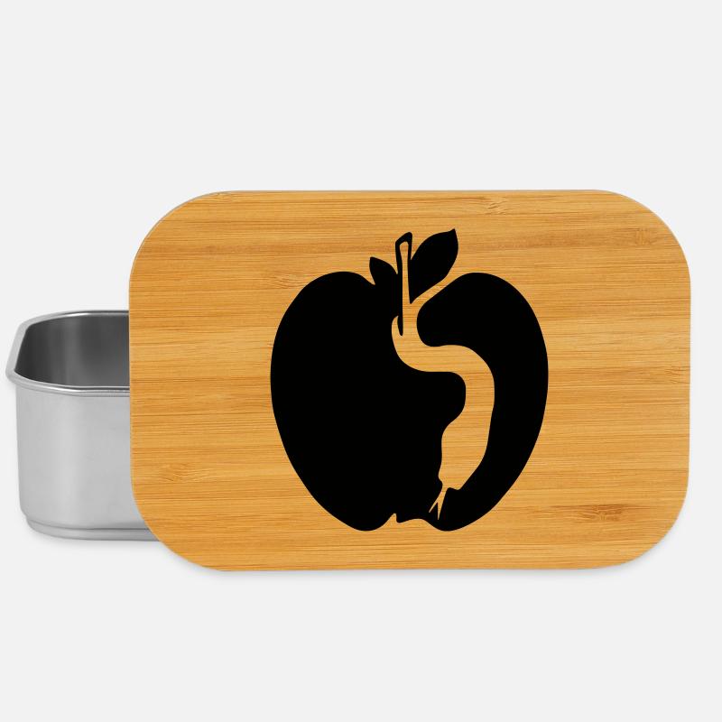 Snake & Apple - Lunch Box - silver