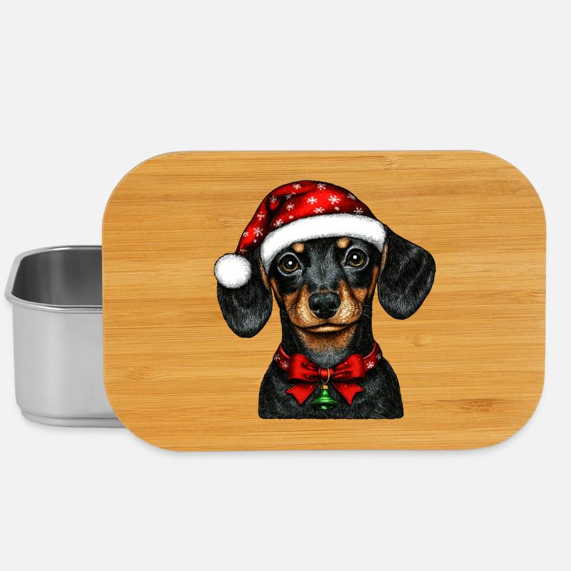 Weihnachten Dackel - Lunch Box - Silber